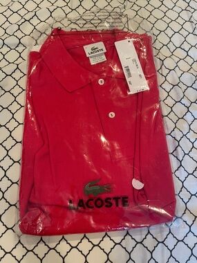 Lacoste Men’s Bright Red Short-Sleeve Polo